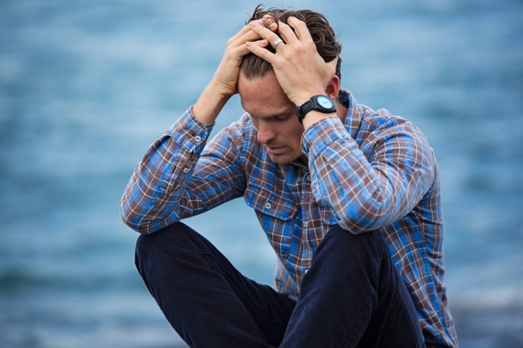 a guy really stressed a guy really stressed