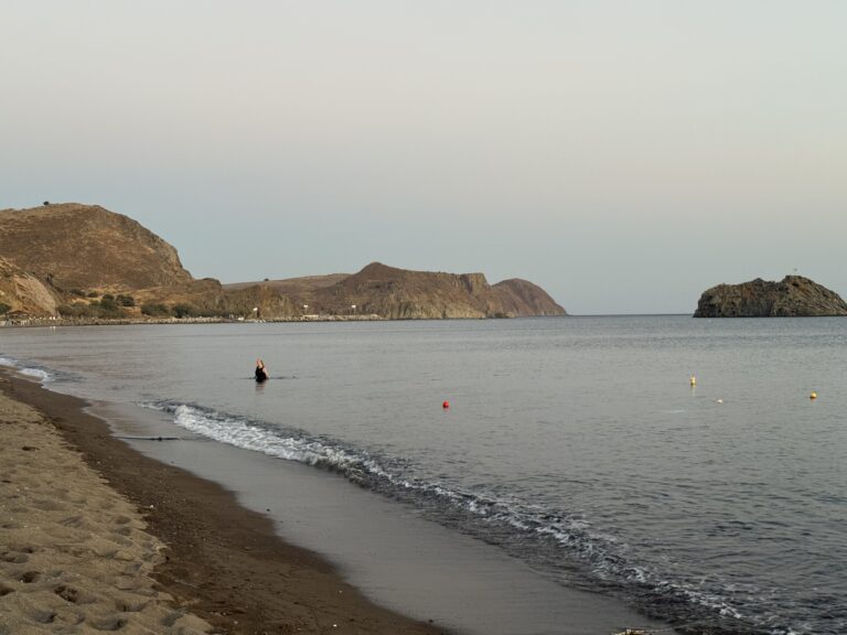 Quiet coastal evening solitude