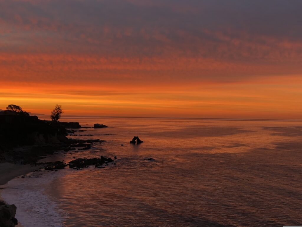 Sunrise, Pacific, Ocean image.